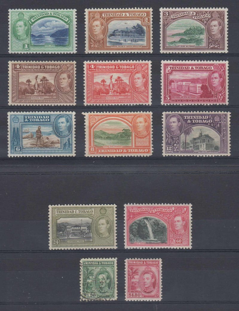 Trinidad & Tobago 1938 — Scott 50-61 (no 52)
