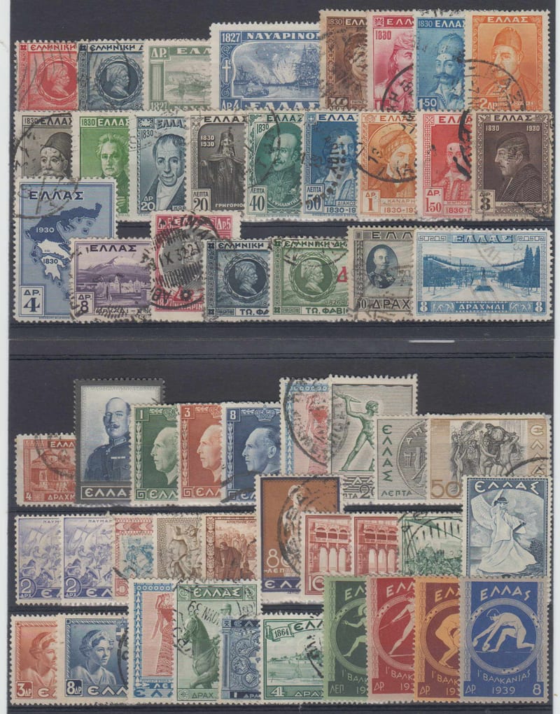Greece 1927 — Scott 335 thru 424 not complete
