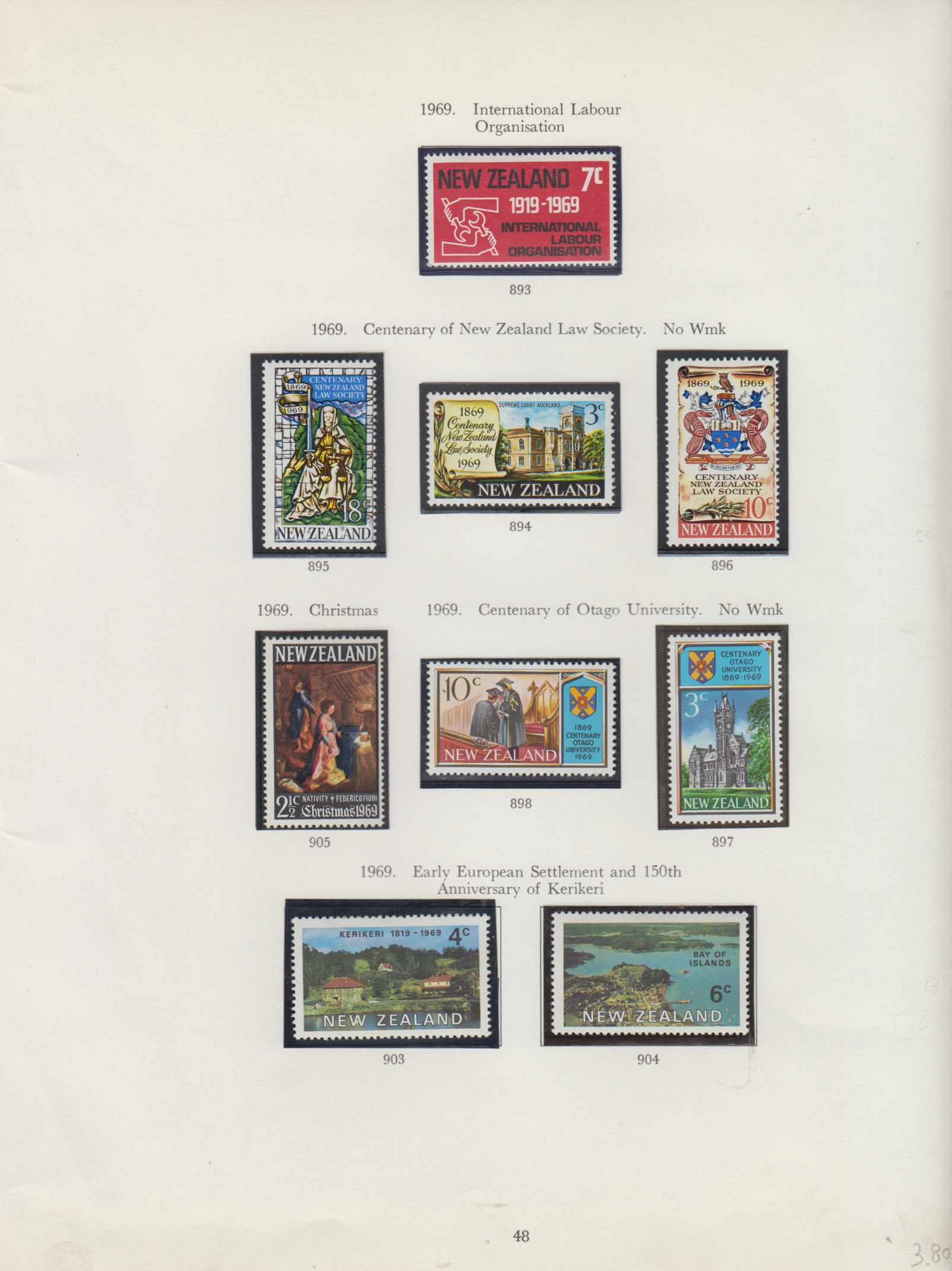 New Zealand 1960 — Ordinary & semi postal issues collection on 19 Stanley Gibbons album pages, chiefly…