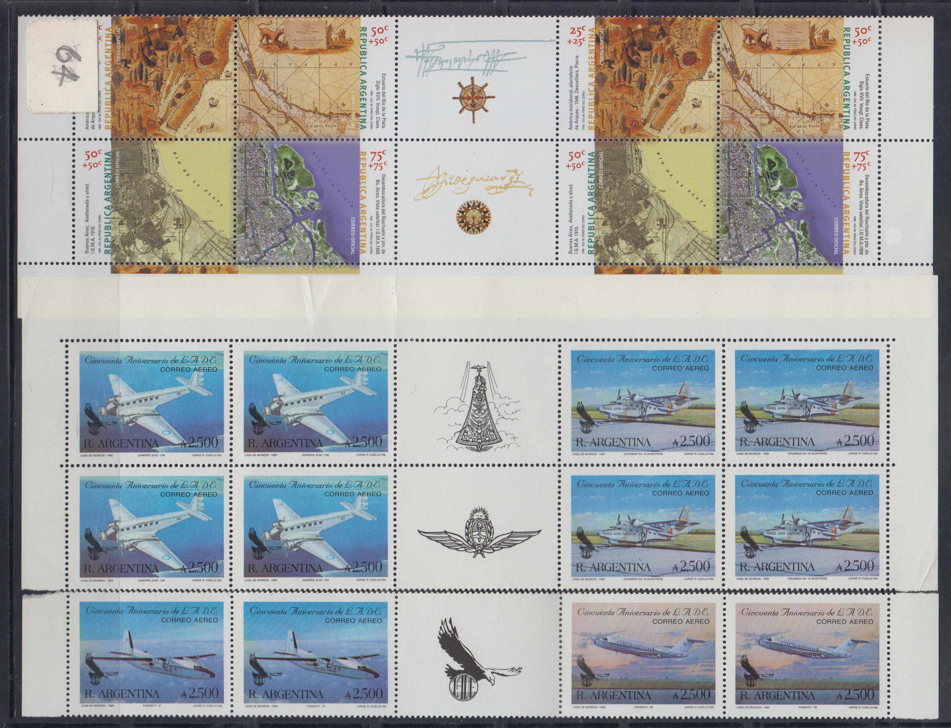 Argentina 1988 — ordinary, semi postal & air post issues