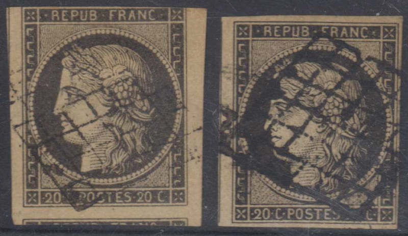 France 1849 — Scott 3
