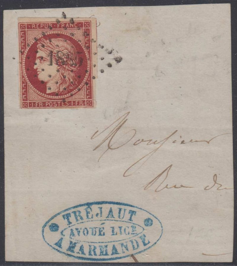 France 1849 — Scott 9c