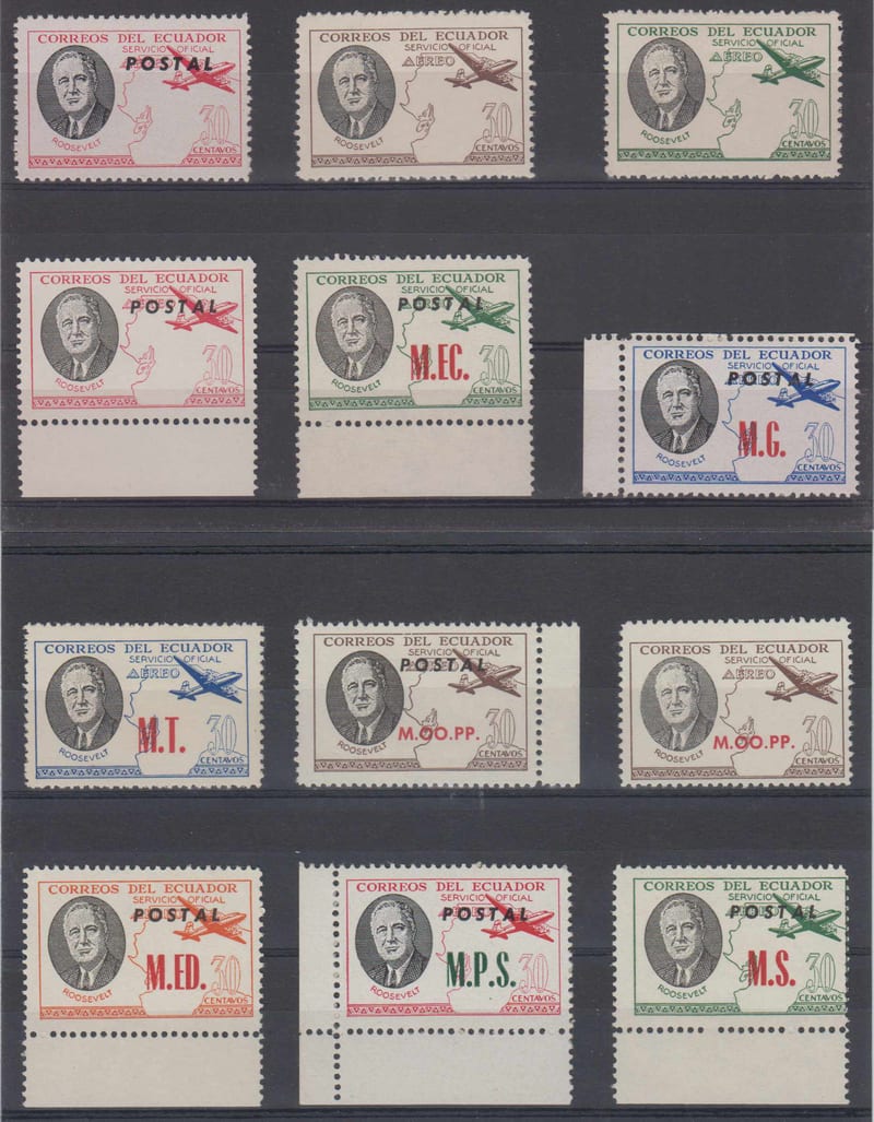 Ecuador 1949 — Ordinary & airpost