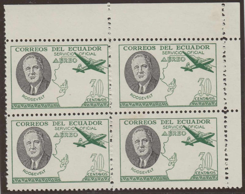 Ecuador 1949 — Roosevelt