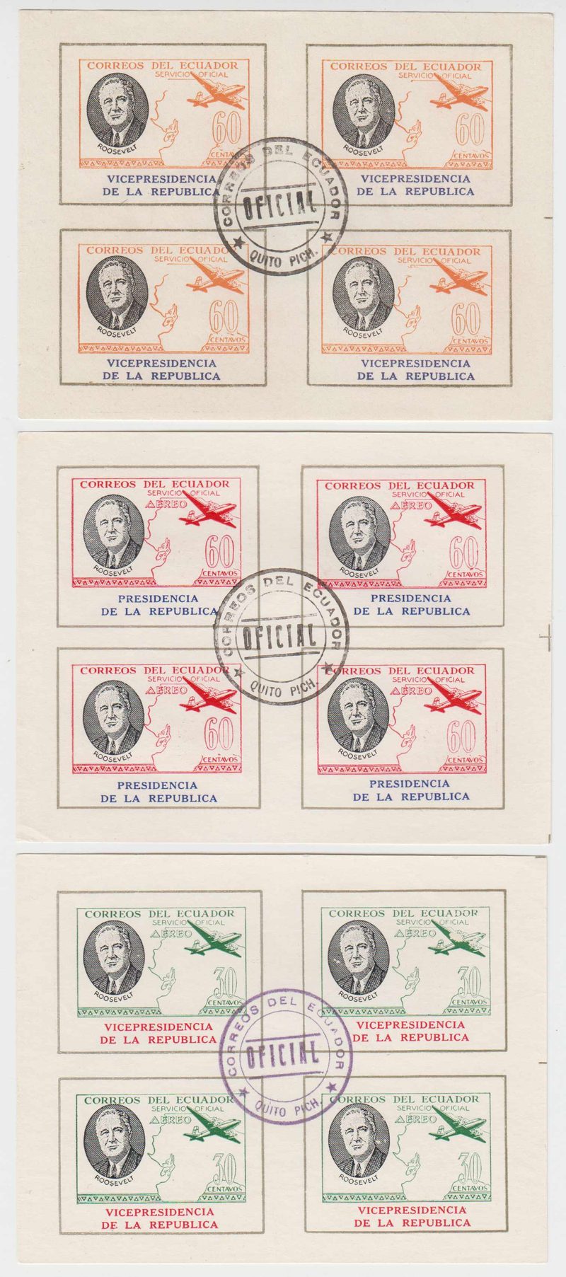 Ecuador 1949 — Roosevelt