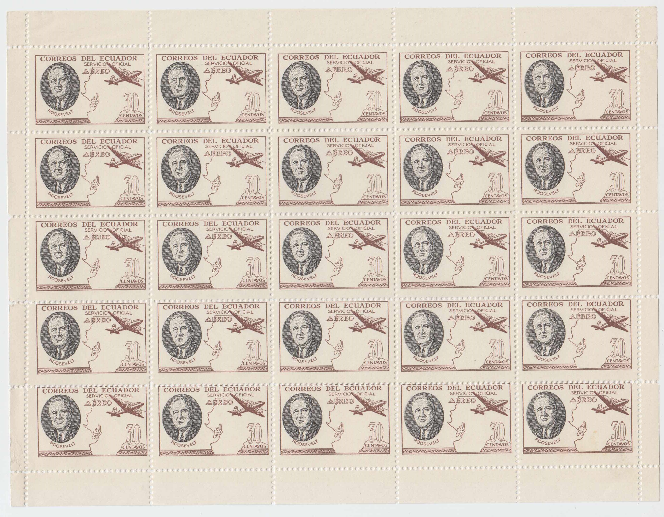 Ecuador 1949 — Roosevelt