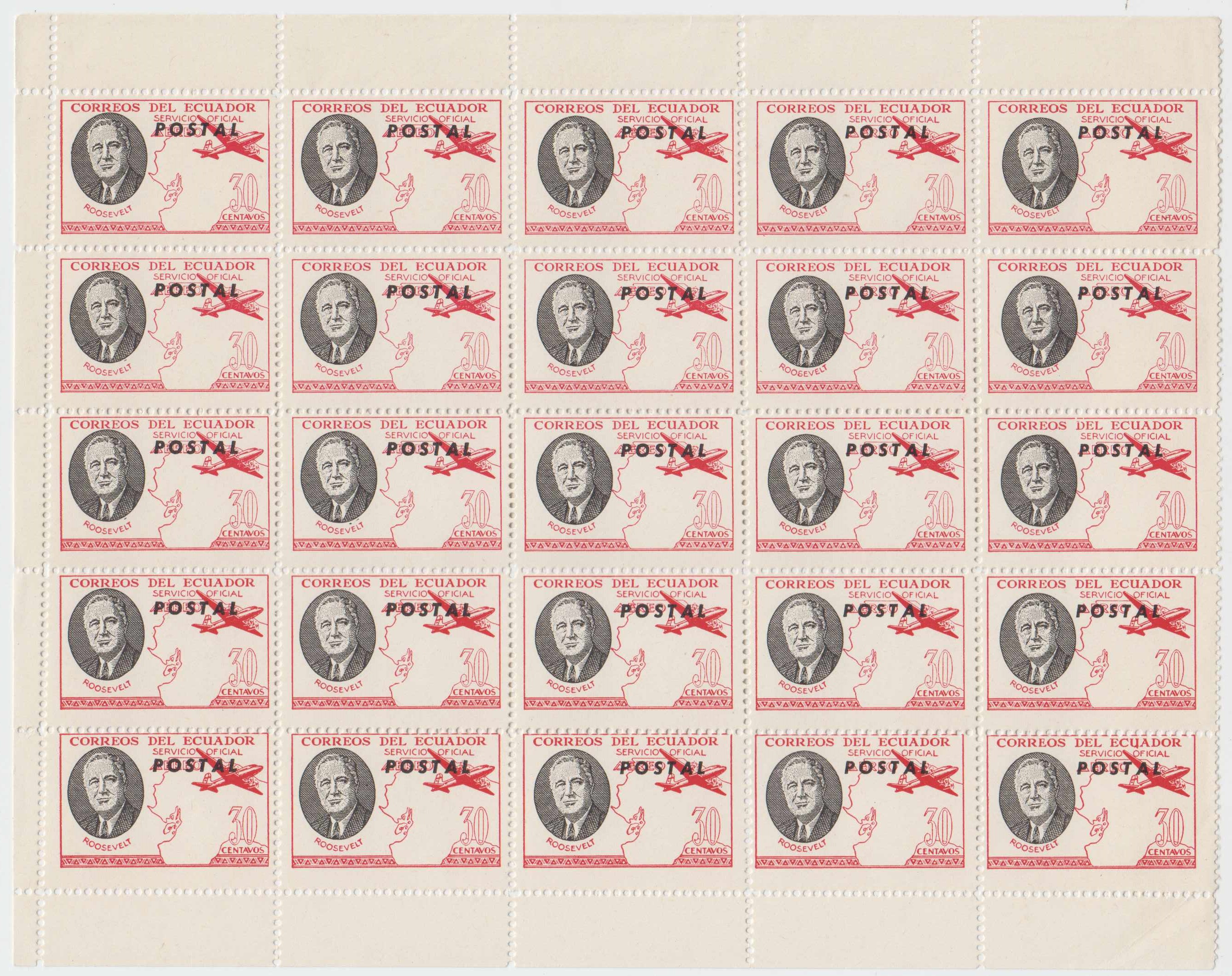 Ecuador 1949 — Roosevelt