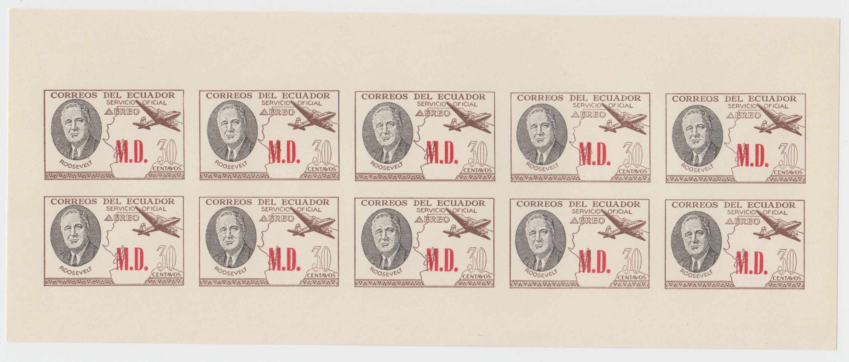 Ecuador 1949 — Roosevelt