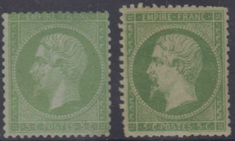 France 1861 — Scott 23 & 23a