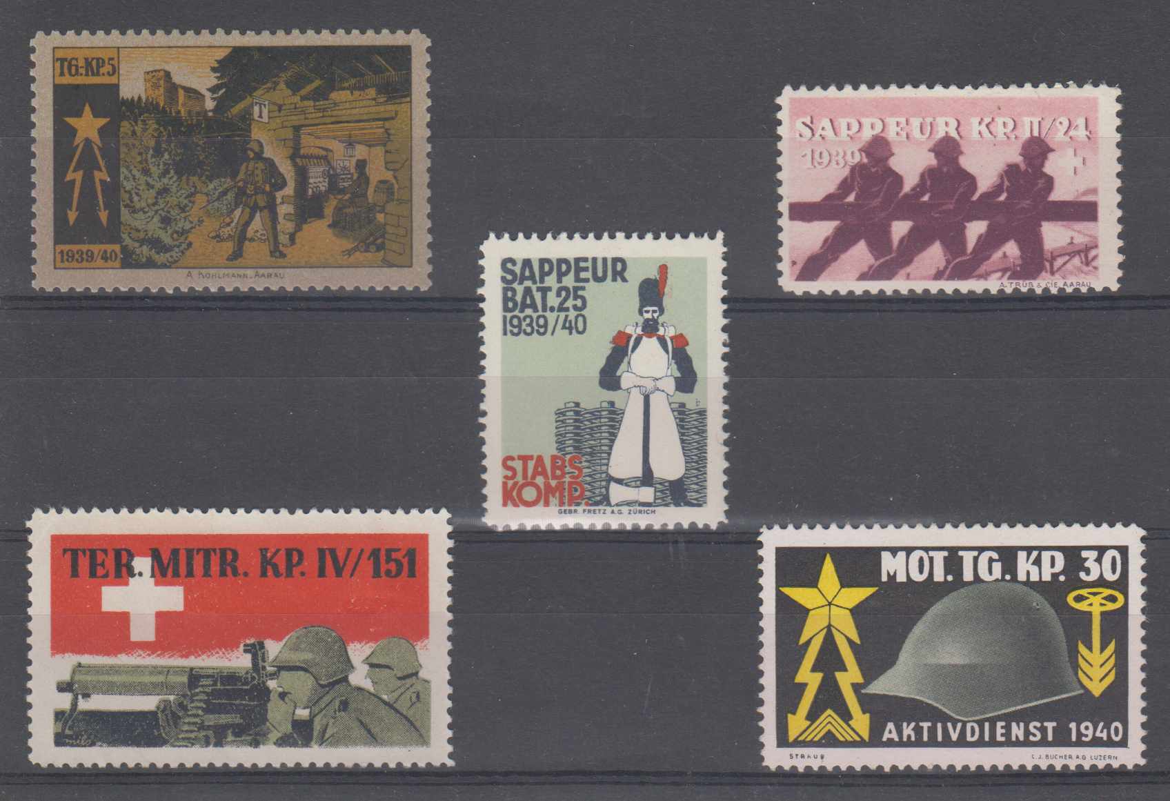 Switzerland 1939 — Soldier & Military Stamps