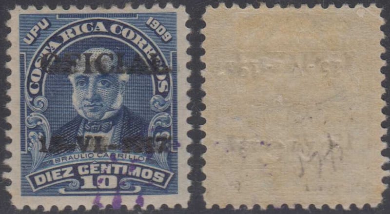 Costa Rica 1917 — Official