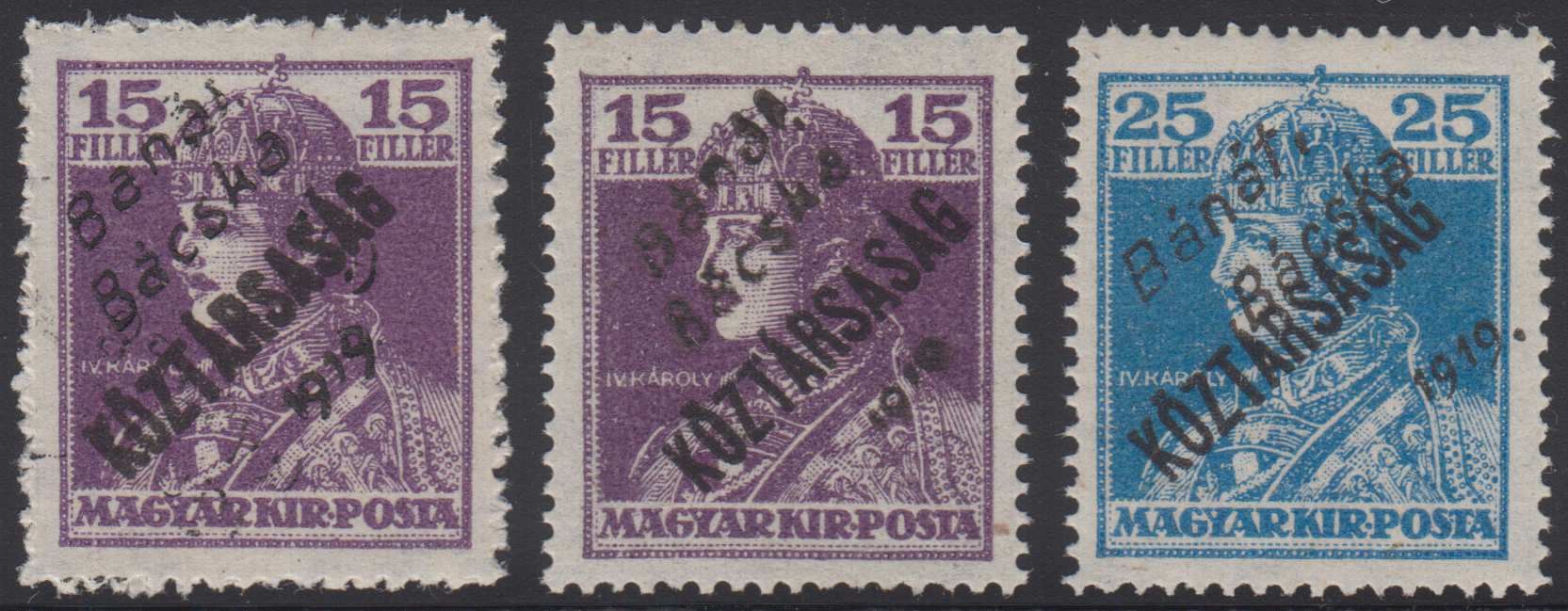 Hungary 1919 — Scott 10N30 & 10N32