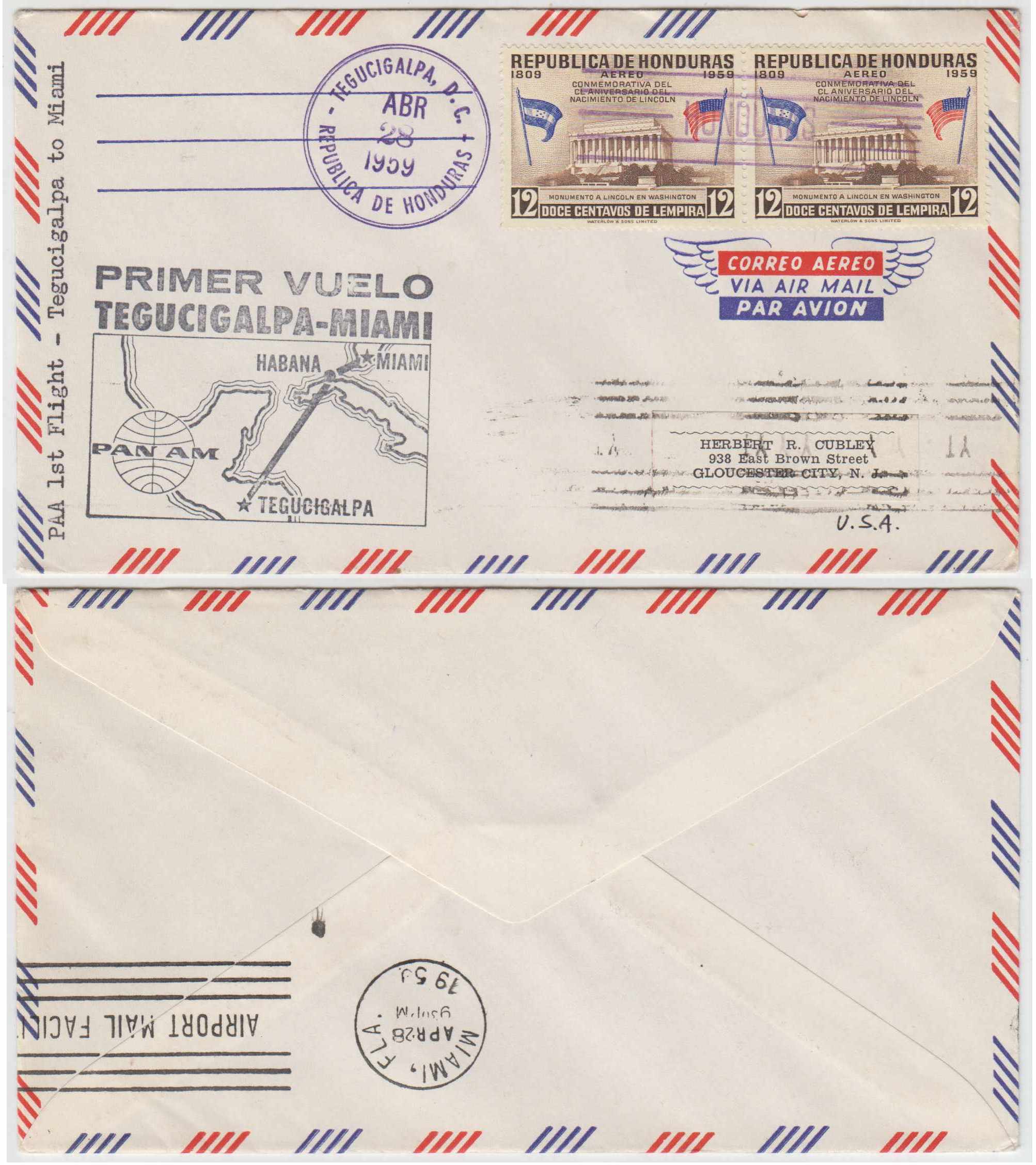 Honduras 1959 — Apr28