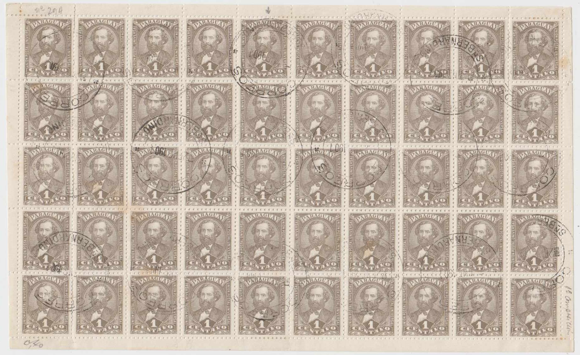 Paraguay 1906 — Scott 33 & 34