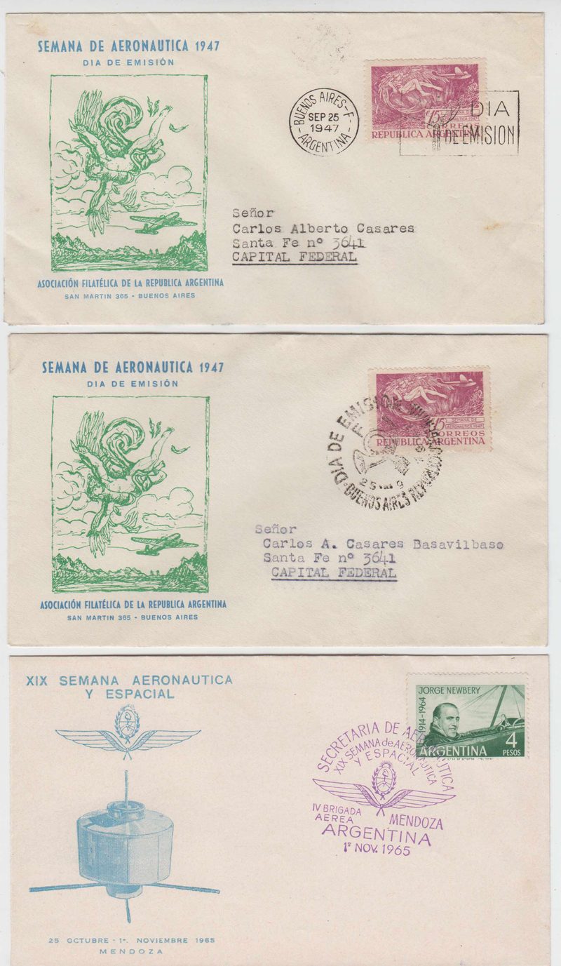 Argentina 1947 — Space & Aeronautic Weeks
