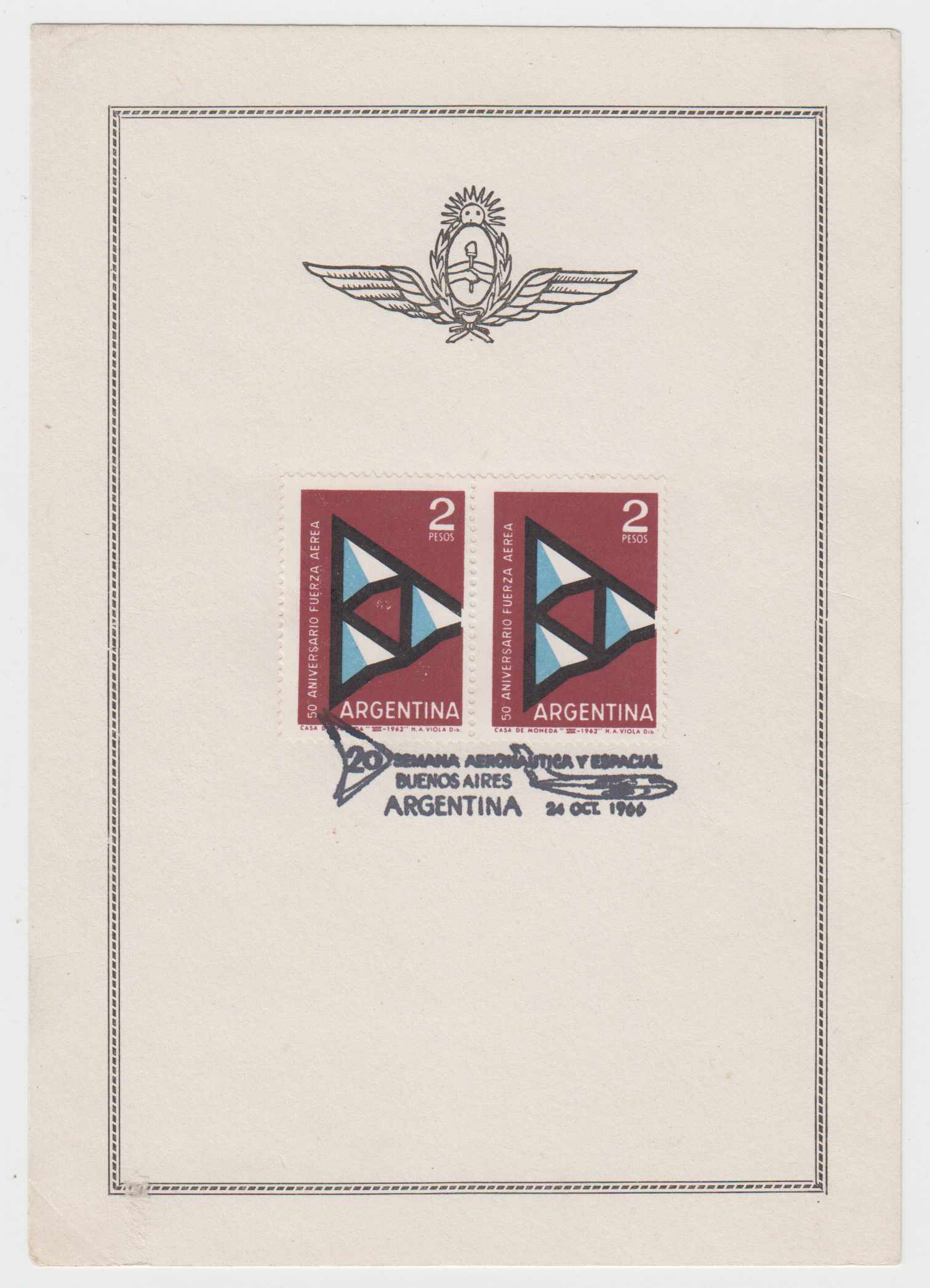Argentina 1947 — Space & Aeronautic Weeks