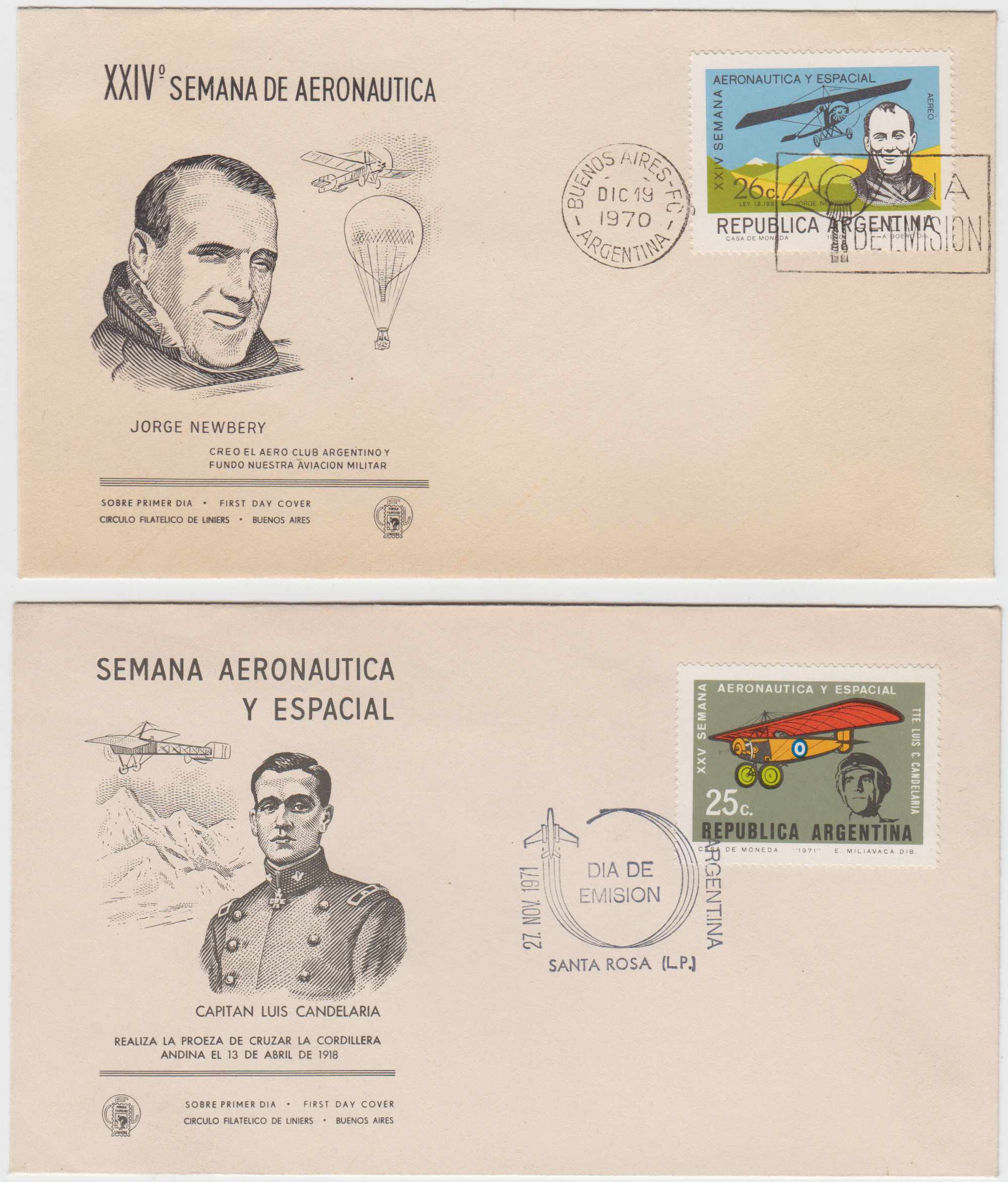 Argentina 1947 — Space & Aeronautic Weeks