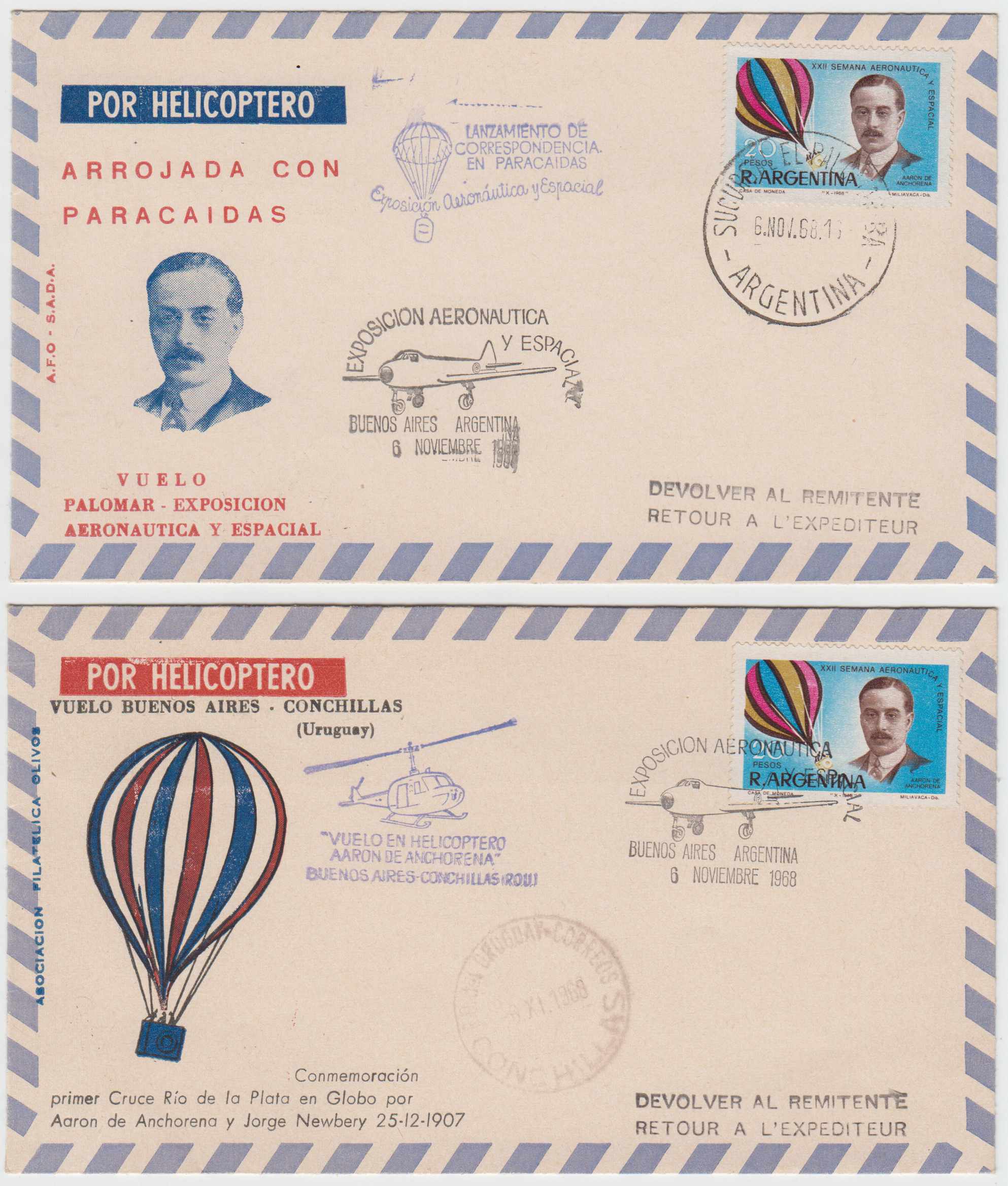 Argentina 1959 — Helicopater Flights