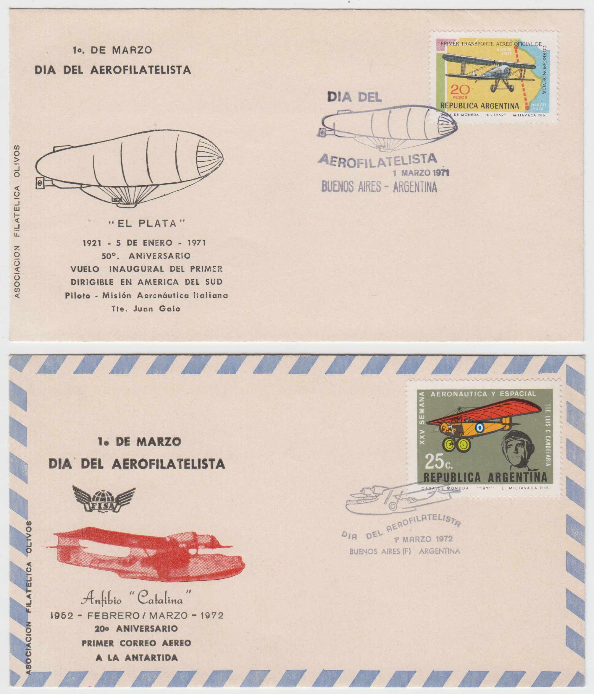 Argentina 1964 — Air Philatelist Day