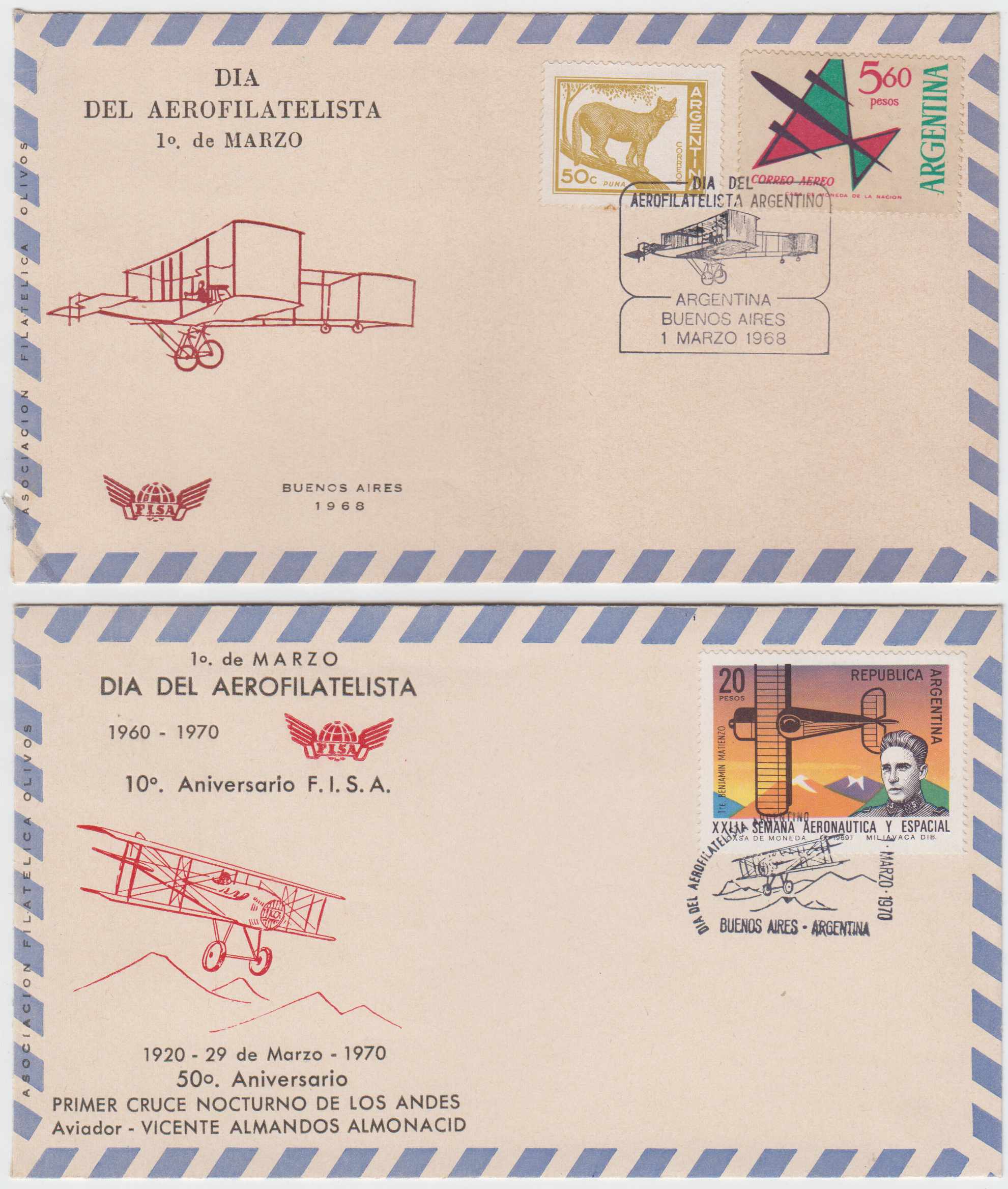 Argentina 1964 — Air Philatelist Day