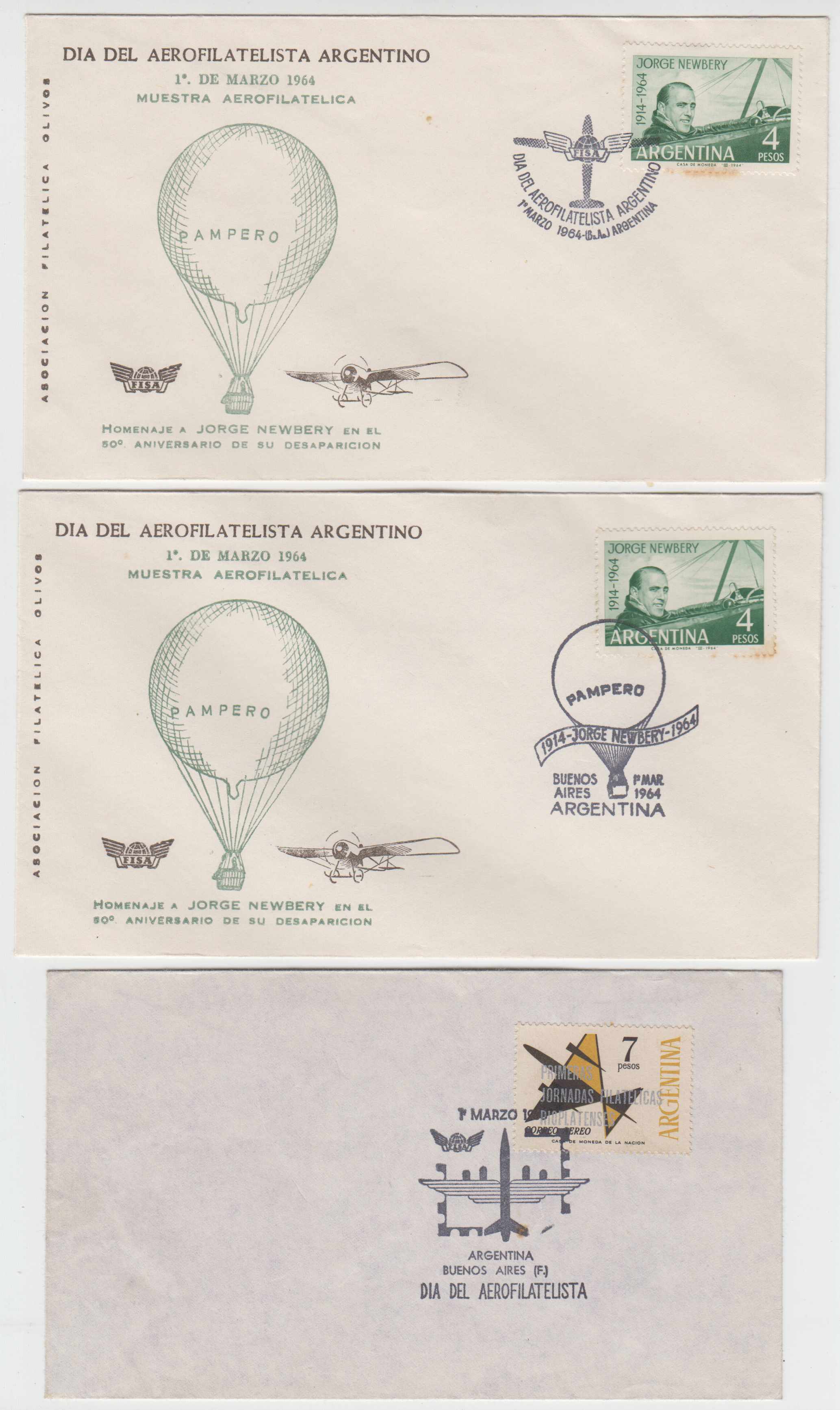 Argentina 1964 — Air Philatelist Day