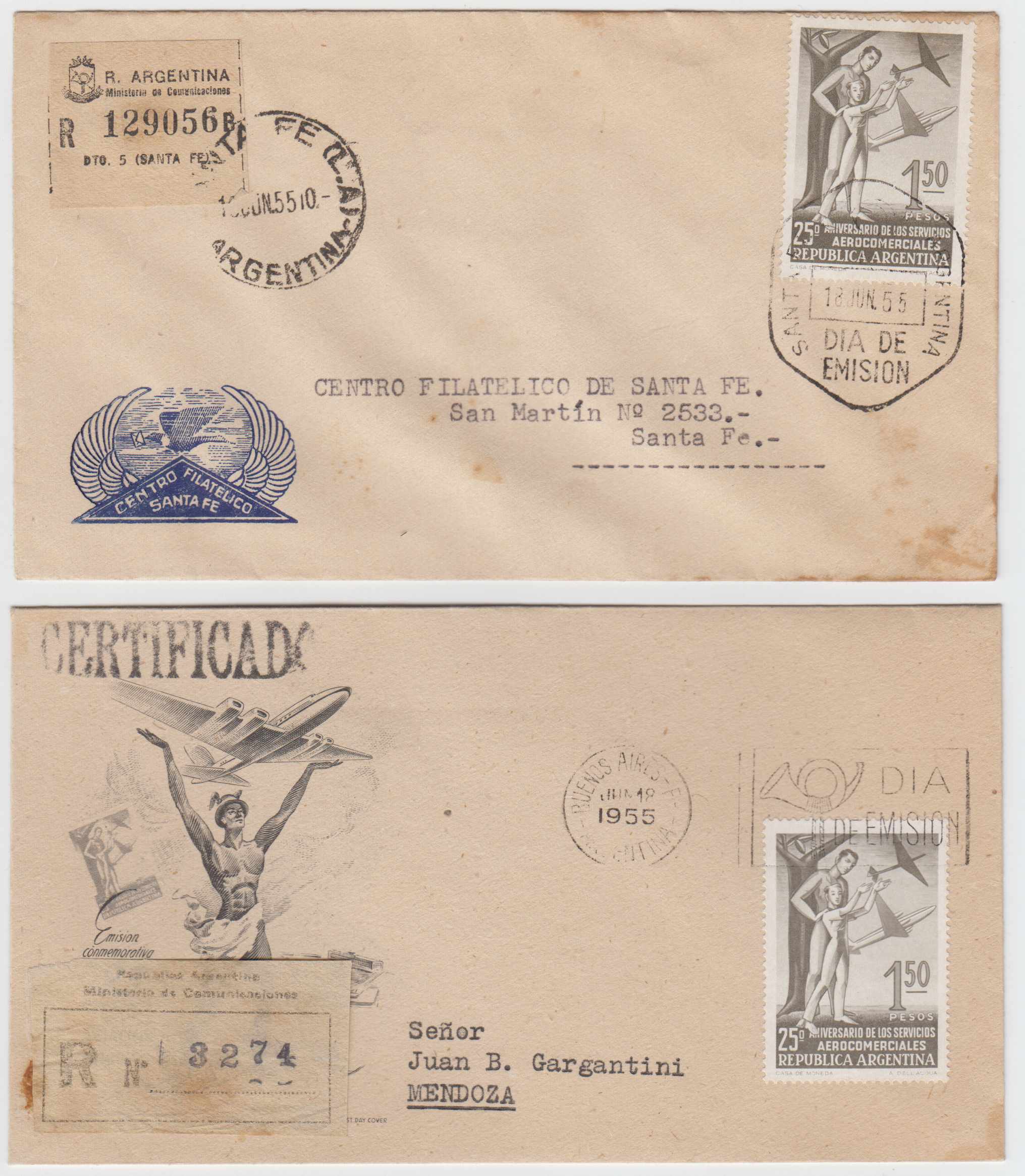 Argentina 1942 — FD Covers