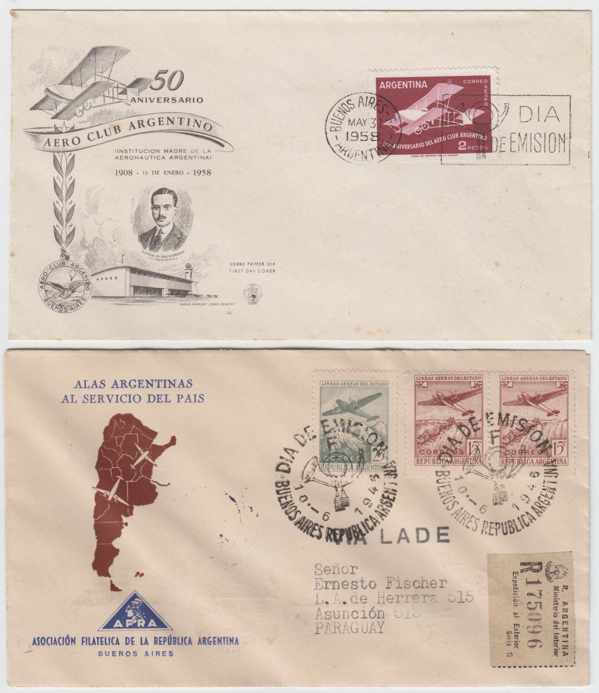 Argentina 1942 — FD Covers