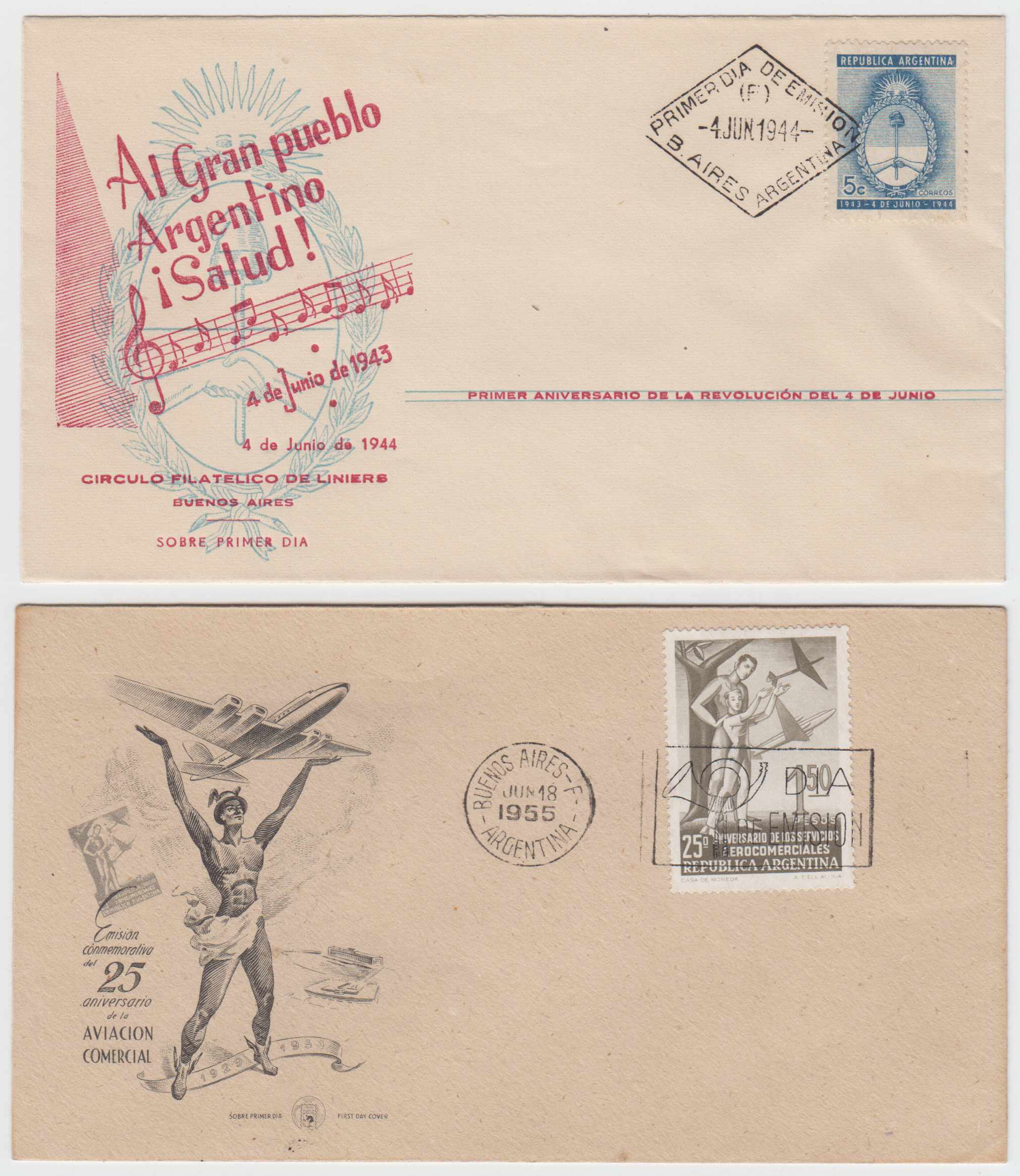 Argentina 1942 — FD Covers