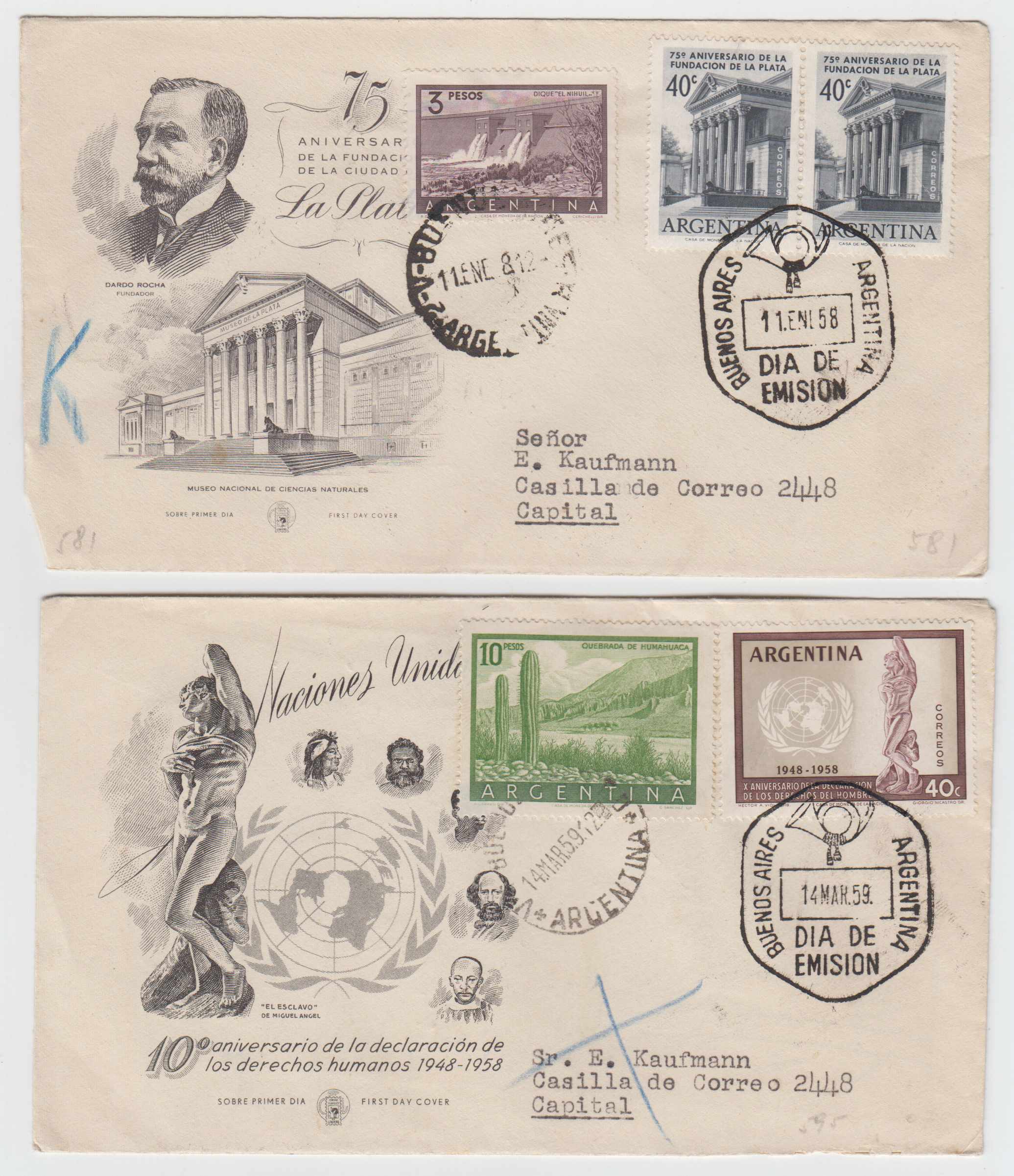 Argentina 1942 — FD Covers
