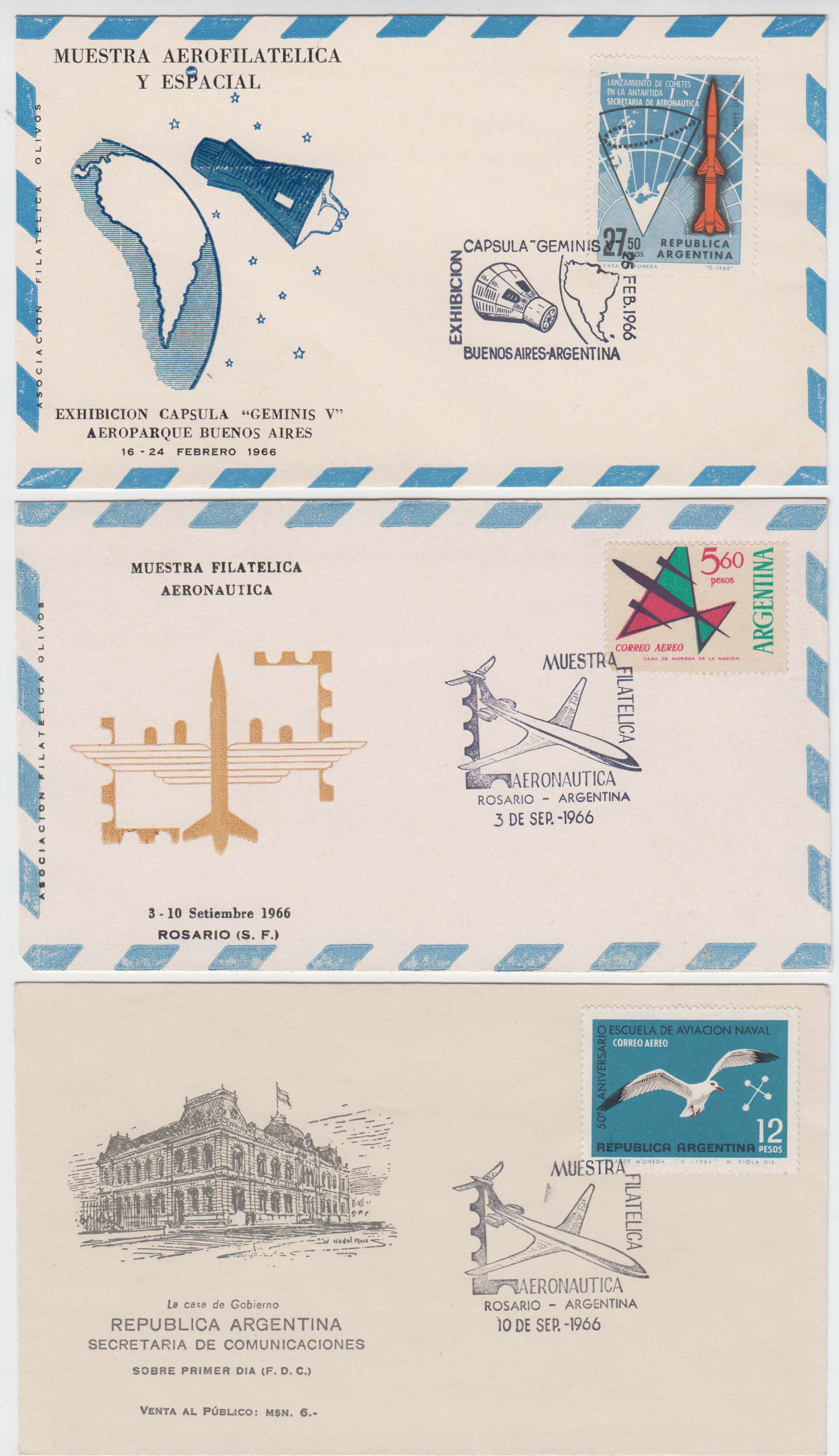 Argentina 1959 — Airpst Philatelic Exhibitions