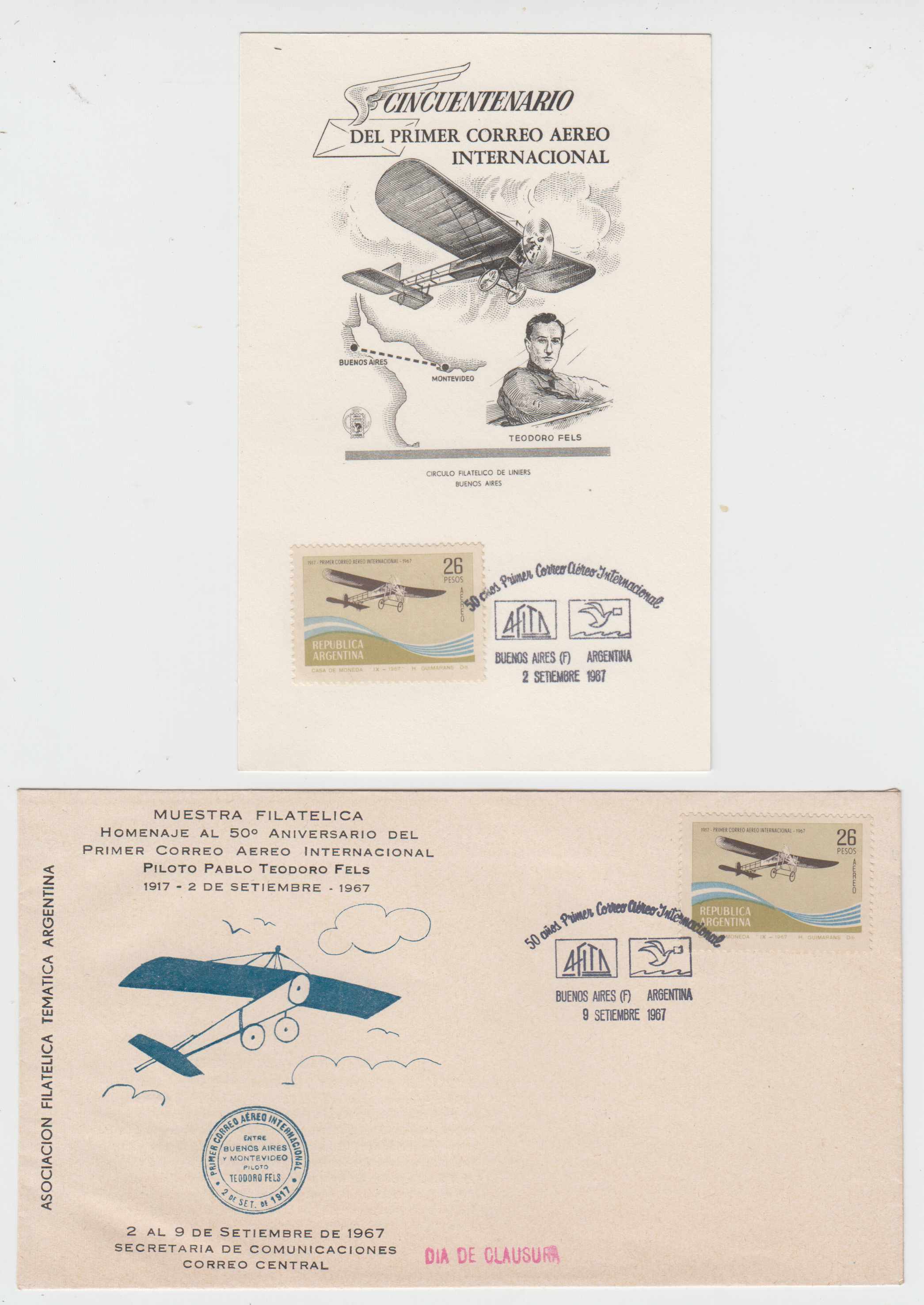 Argentina 1959 — Airpst Philatelic Exhibitions
