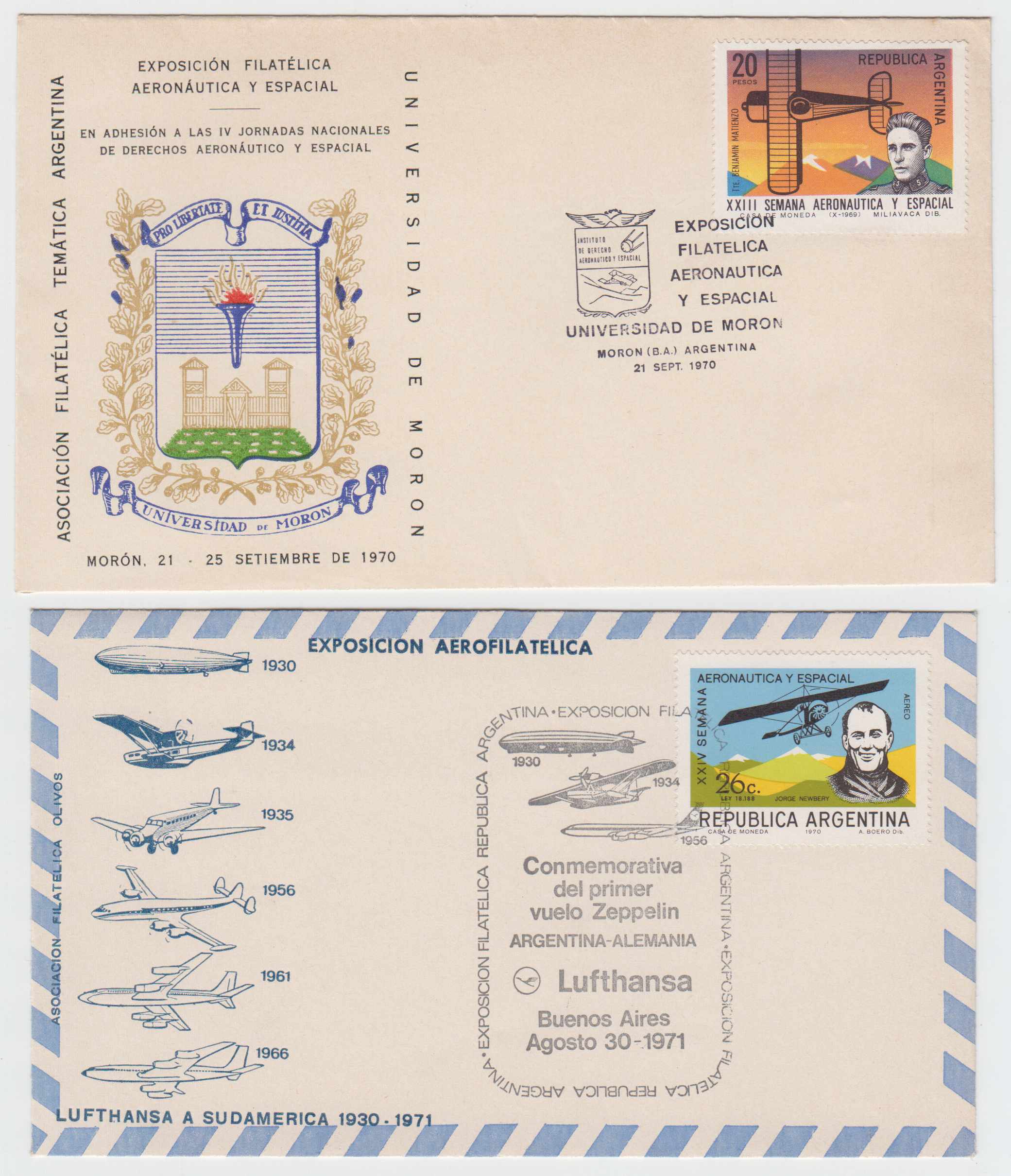Argentina 1959 — Airpst Philatelic Exhibitions