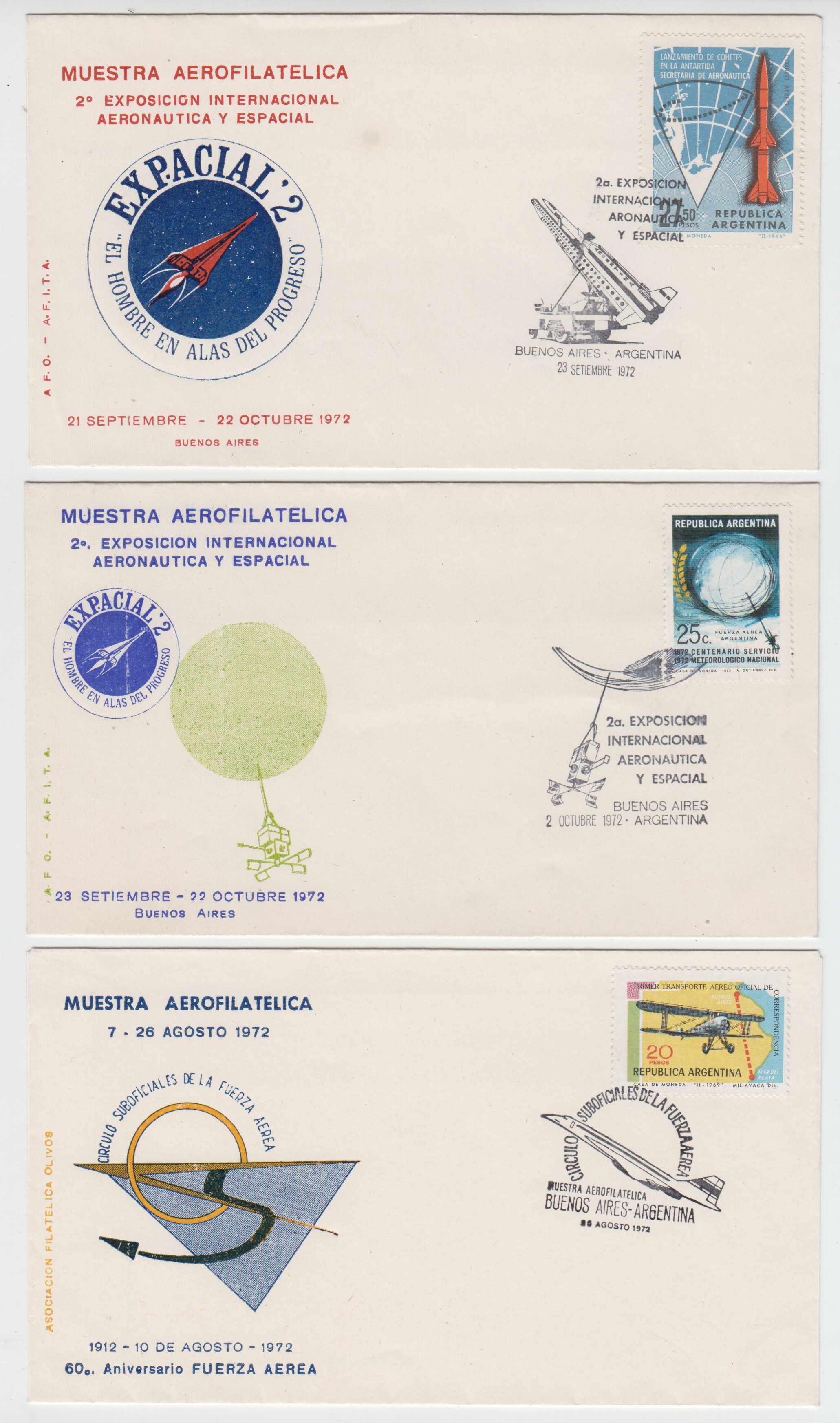 Argentina 1959 — Airpst Philatelic Exhibitions