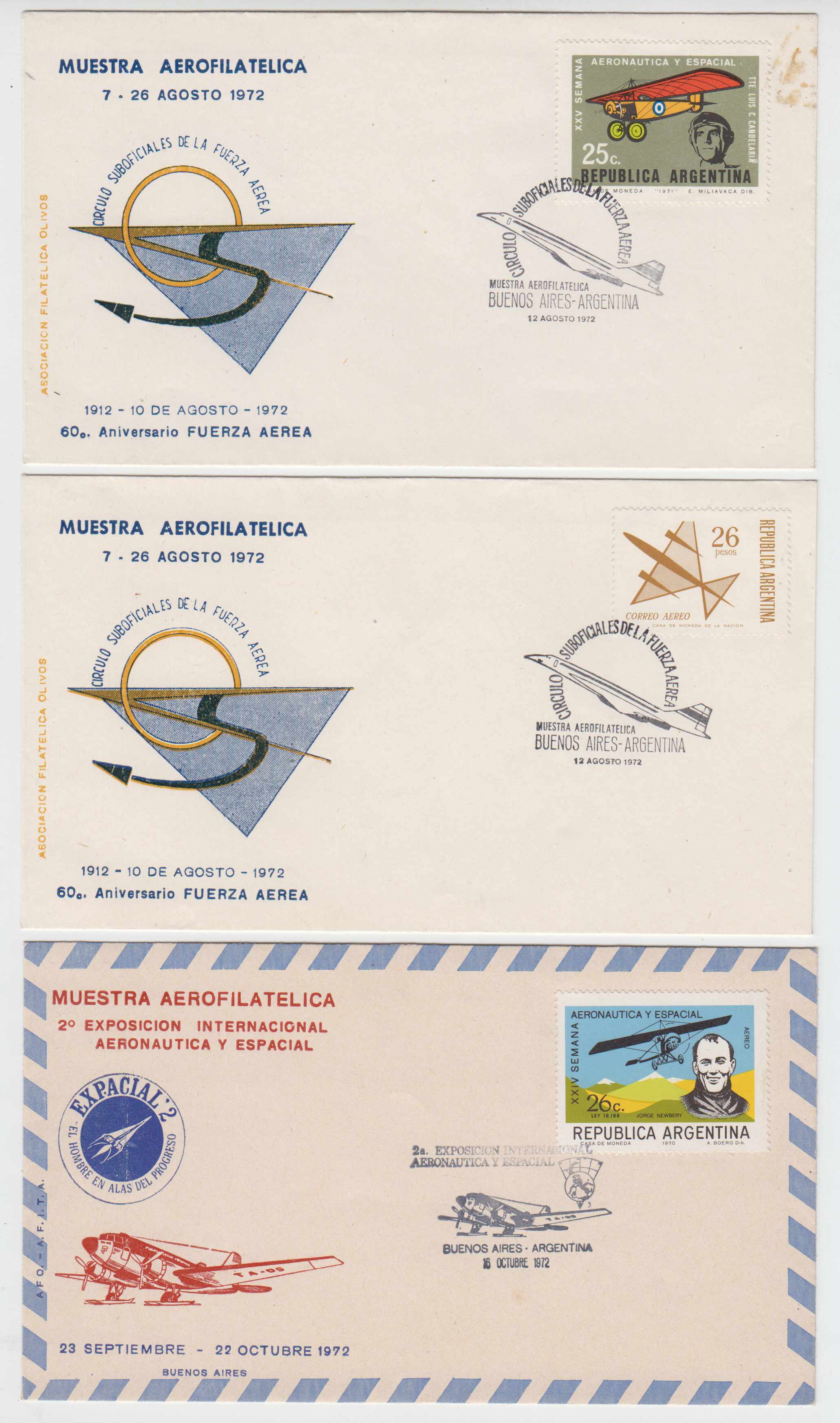 Argentina 1959 — Airpst Philatelic Exhibitions