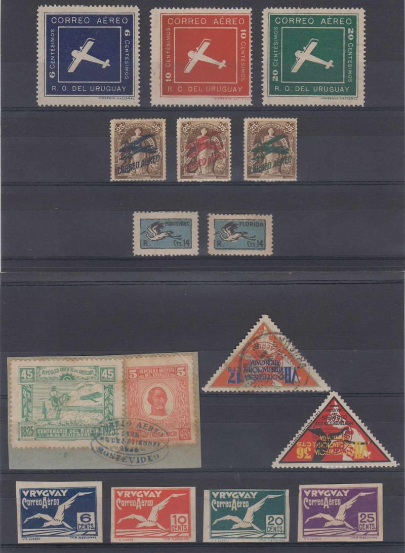 Uruguay 1921 — airpost issues