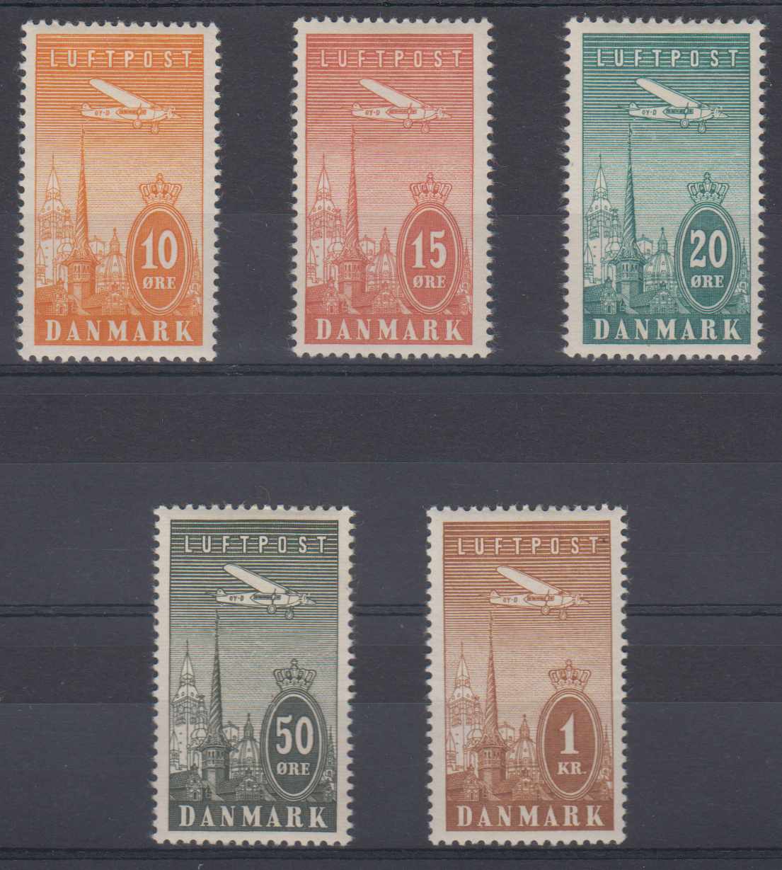 Denmark 1934 — Scott C6-c10