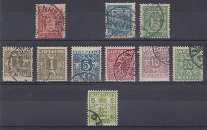 Denmark 1871 — Official & Newspaper stamps