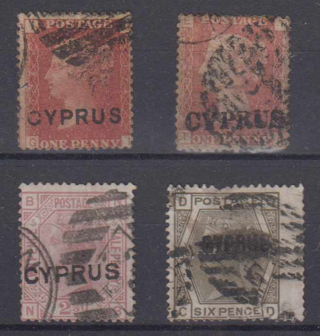 Cyprus 1880 — Scott 2, 3 & 5