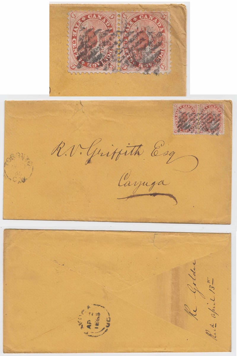 Canada 1865 — April 1