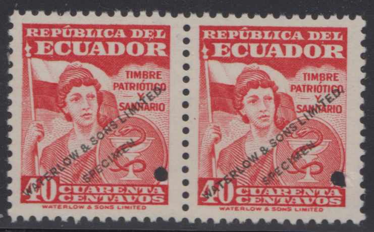 Ecuador 1953 — Postal Tax