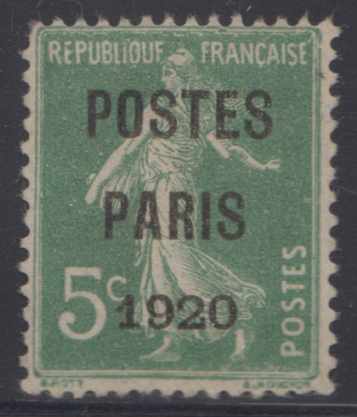 France 1920 — Precancelled