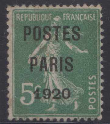 France 1920 — Precancelled