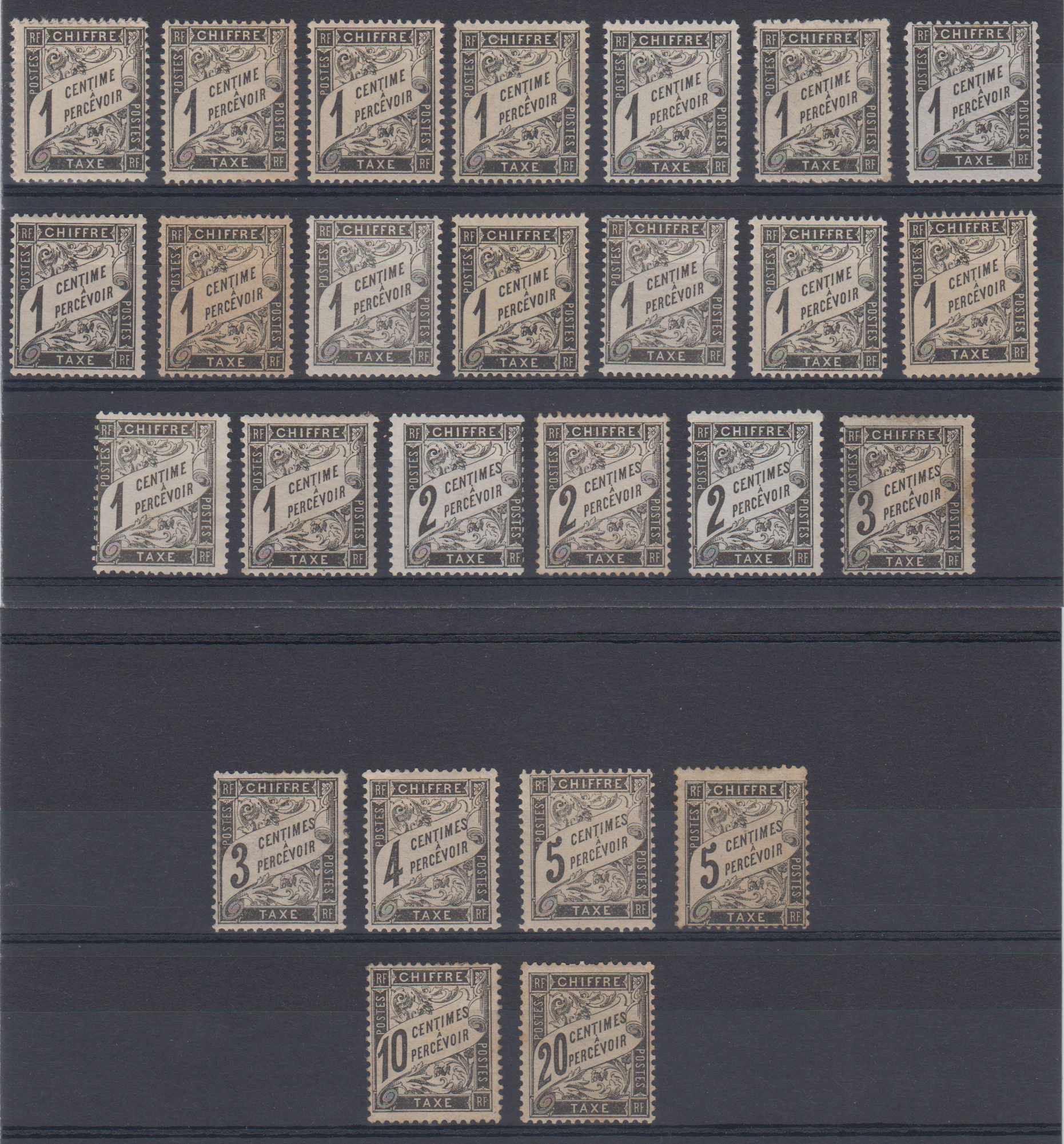 France 1882 — Postage due