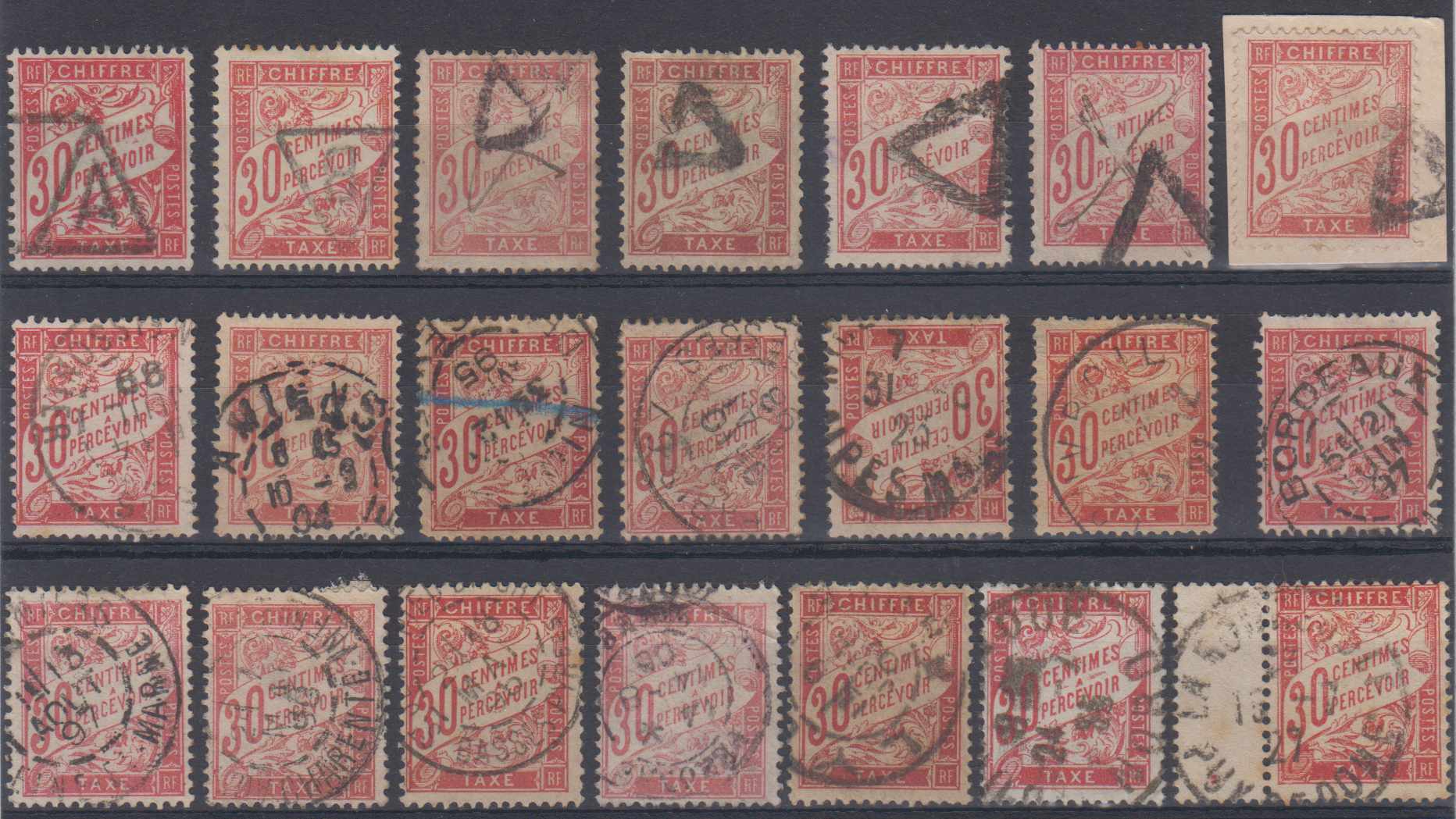 France 1893 — Postage due