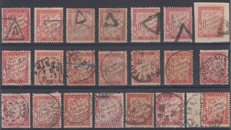 France 1893 — Postage due