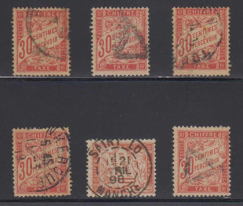 France 1893 — Postage due