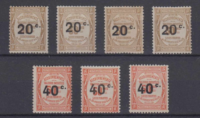 France 1917 — Postage due