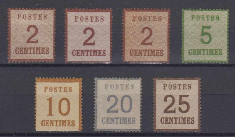France 1870 — Occupation Stamps