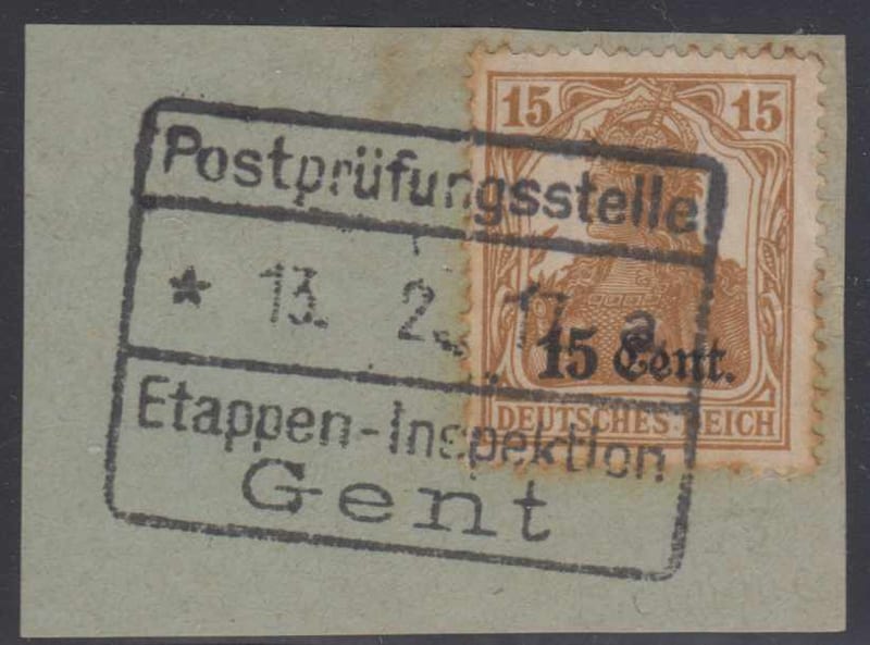 France 1917 — Belgium occupated by German Forces