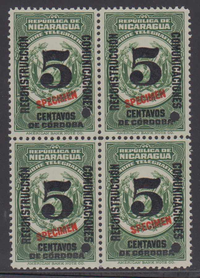 Nicaragua 1936 — Provisional issue